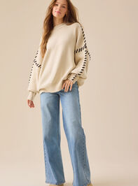Paige Whipstitch Sweater Detail 4 - TULLABEE