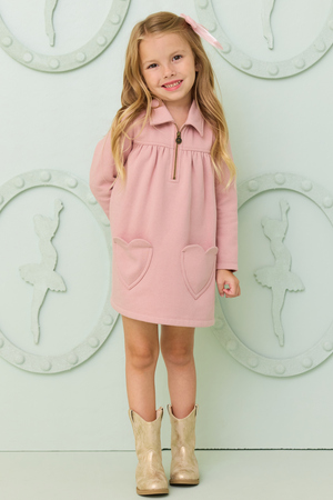 Claire Fleece Dress - Altar'd State - 