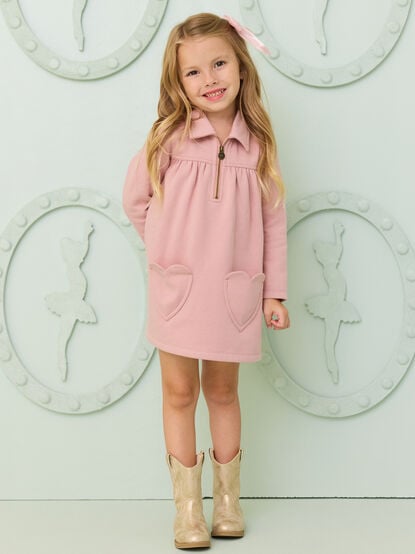 Clarie Fleece Dress - TULLABEE