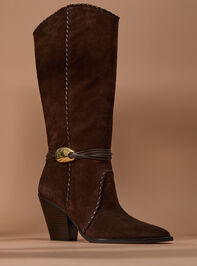 Jody Suede Western Boots Detail 3 - TULLABEE