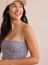 Game On Gingham Dress Detail 3 - TULLABEE