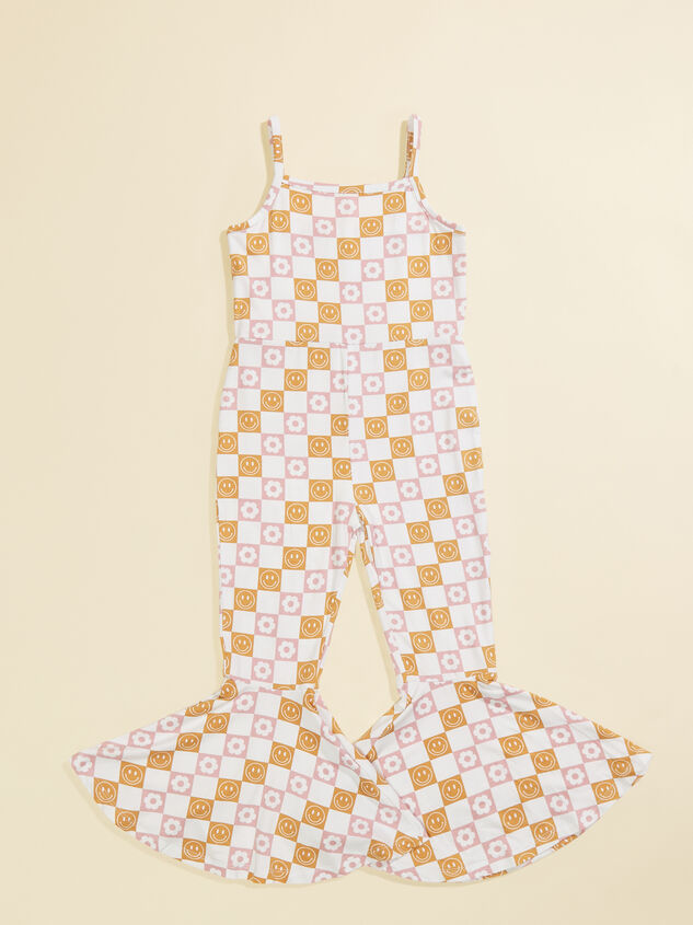 Retro Smiley Toddler Jumpsuit Detail 2 - TULLABEE