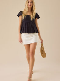 Lindsay Tiered Babydoll Top Detail 2 - TULLABEE