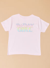 Birthday Girl Patch Tee Detail 2 - TULLABEE