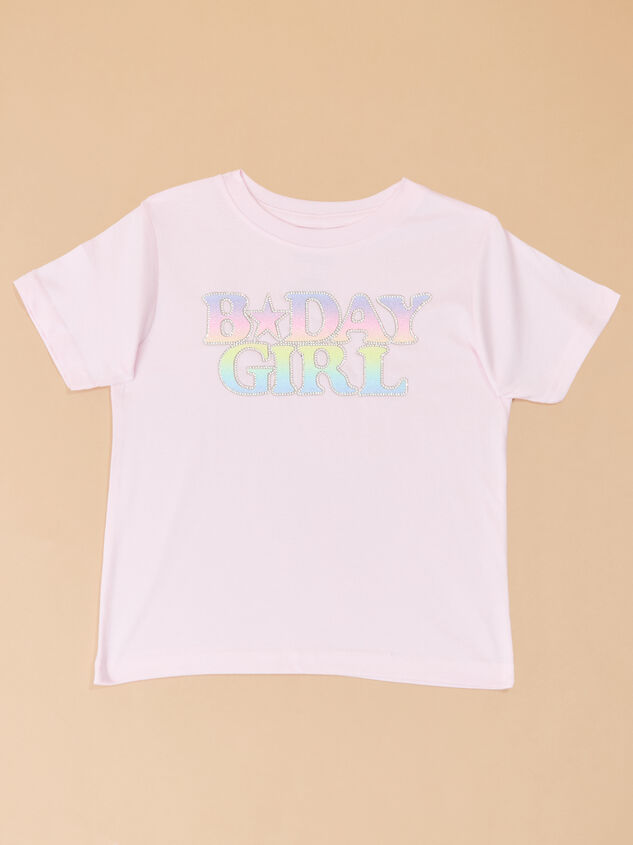 Birthday Girl Patch Tee Detail 2 - TULLABEE
