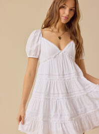 Marcie Tiered Mini Dress Detail 3 - TULLABEE