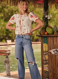 Braelyn Cuffed Straight Leg Jeans - TULLABEE