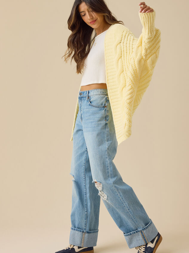 Luna Open Front Cardigan Detail 3 - TULLABEE