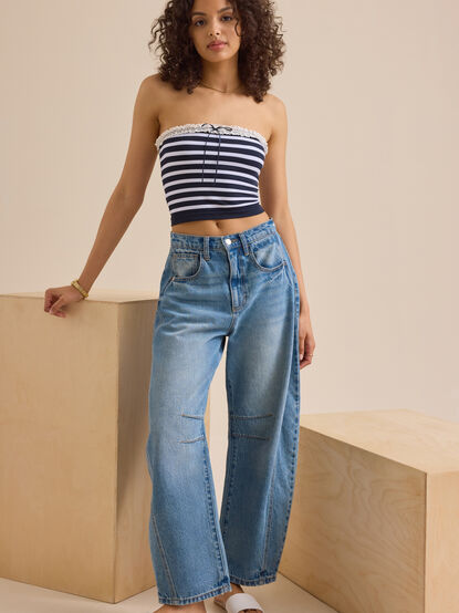 Addi Strapless Striped Cami - TULLABEE