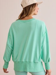 Movement Oversized Sweatshirt Detail 4 - TULLABEE