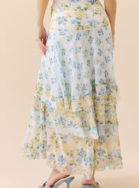 Emmalyn Ruffle Maxi Skirt Detail 6 - TULLABEE
