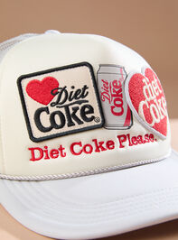 Diet Coke Please Trucker Hat Detail 2 - TULLABEE