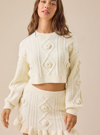 Kerryn 3D Daisy Sweater Skirt - TULLABEE