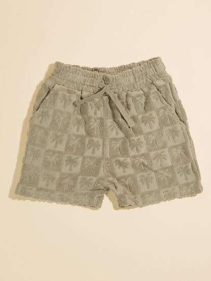 Palm Checkered Shorts by Rylee + Cru - TULLABEE