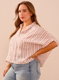 Kathy Button-Down Top Detail 3 - TULLABEE
