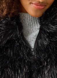 Elle Fur Jacket Detail 3 - TULLABEE
