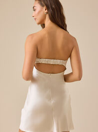 Paityn Strapless Mini Dress Detail 2 - TULLABEE