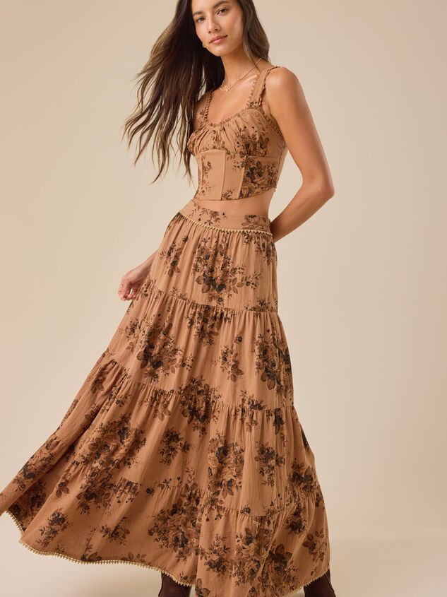 Matilda Floral Tier Midi Set - TULLABEE