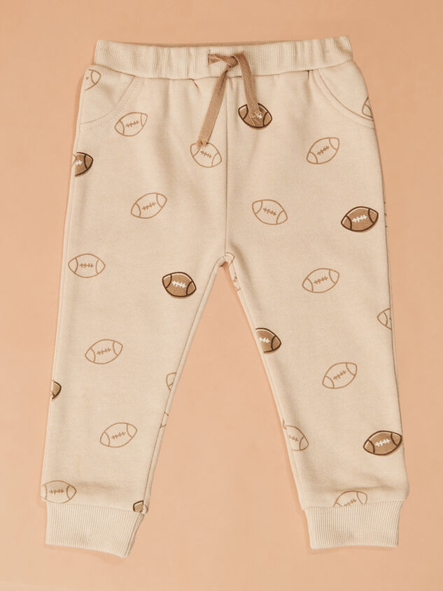 Vintage Football Sweatshirt and Jogger Set by Mud Pie Detail 3 - TULLABEE