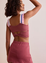 All Along Ruffle Tank Detail 5 - TULLABEE