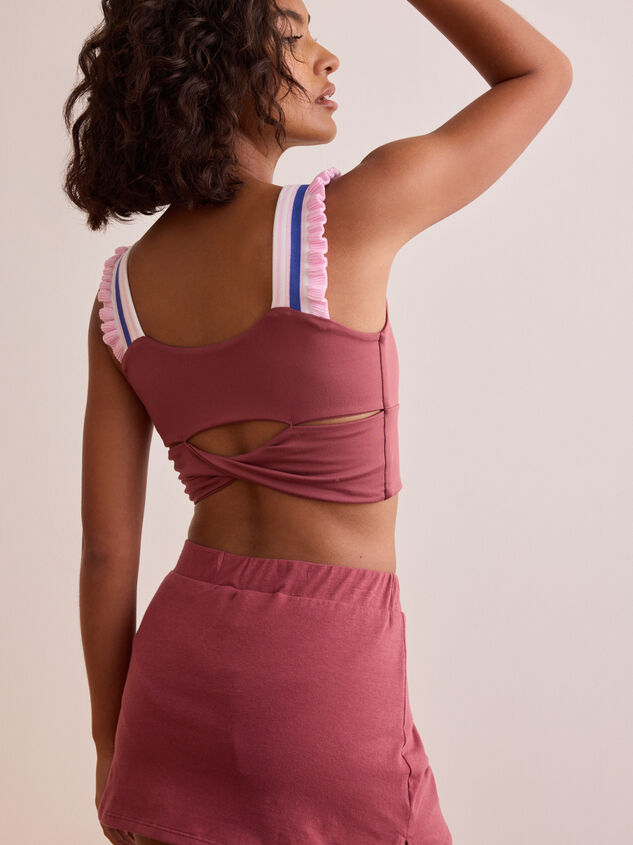 All Along Ruffle Tank Detail 5 - TULLABEE
