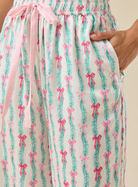 Ellis Satin Sleep Pant Detail 3 - TULLABEE