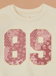 89 Bouquet Patchwork Sweatshirt Detail 3 - TULLABEE