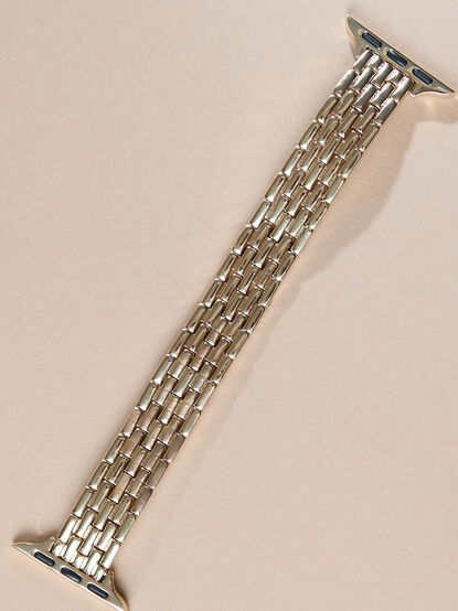 Gold Stretch Link Watchband - TULLABEE