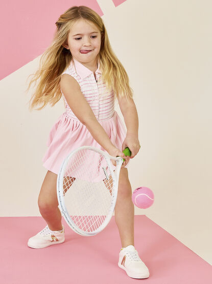 Eva Plaid Polo Dress - TULLABEE