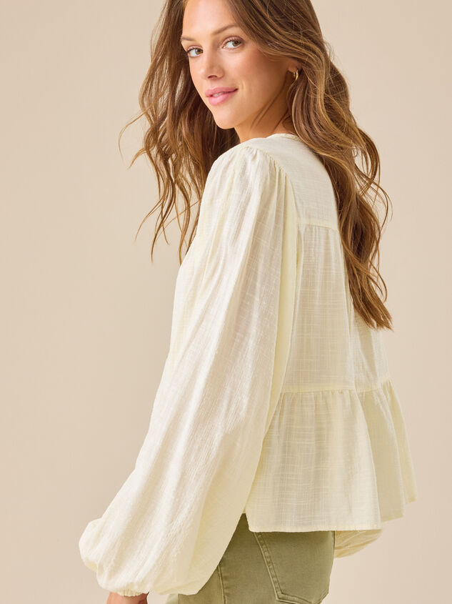 Landrie Tiered Babydoll Top Detail 4 - TULLABEE