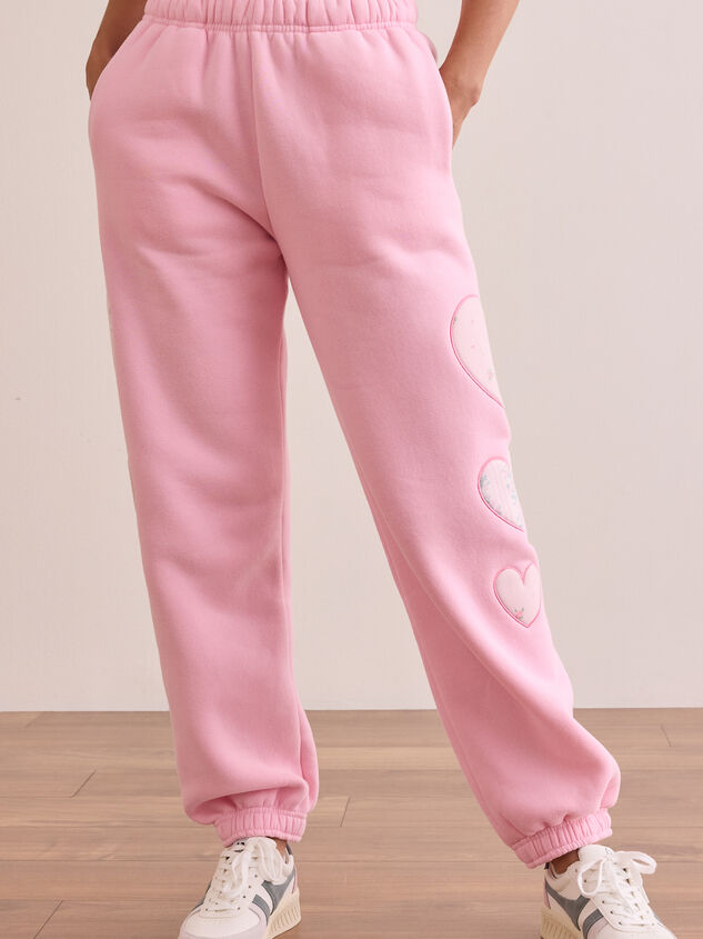 All My Love Lounge Joggers Detail 3 - TULLABEE