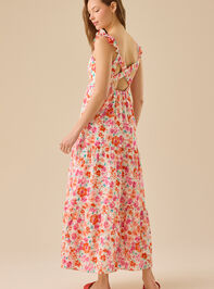 Lindy Floral Maxi Dress Detail 2 - TULLABEE