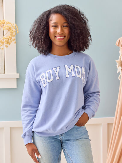Boy Mom Graphic Sweatshirt - TULLABEE