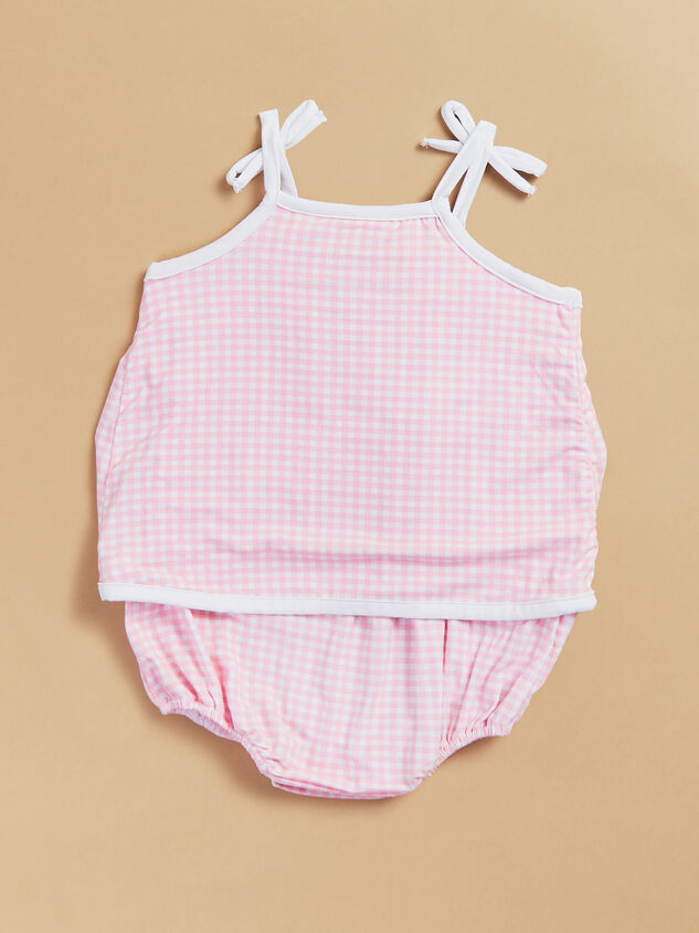 Kylie Gingham Swing Front Bubble Detail 3 - TULLABEE