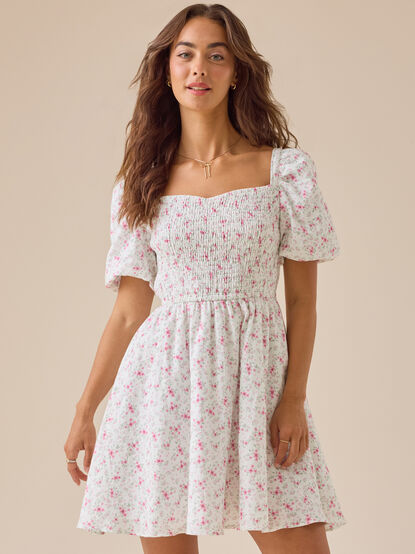 Stacey Floral Mama Mini Dress - TULLABEE