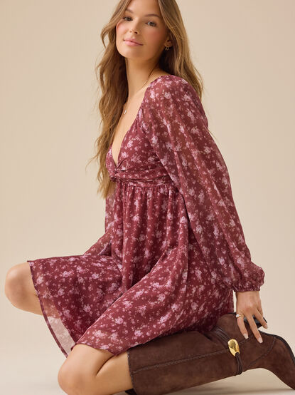 Dawysn Chiffon Mini Dress - TULLABEE