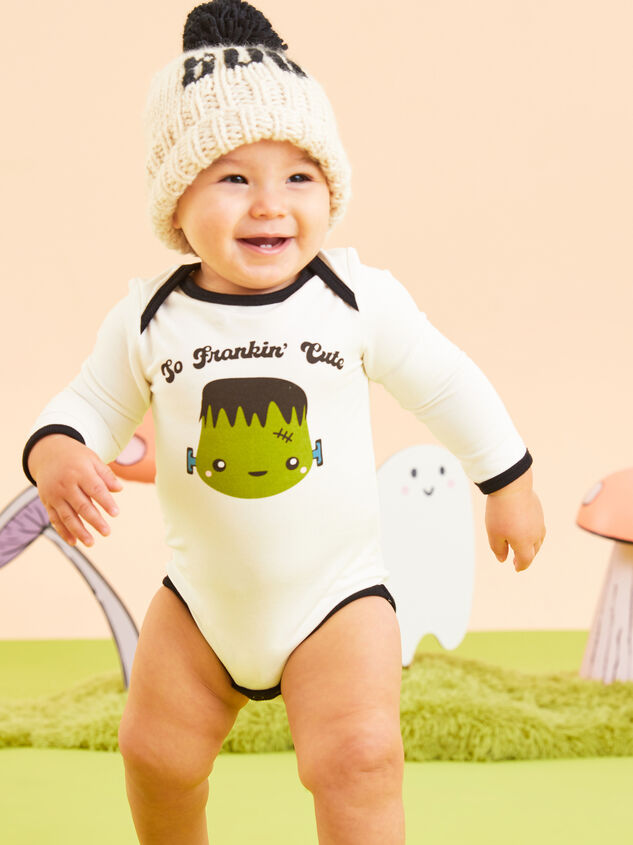 So Frankin' Cute Ringer Bodysuit - TULLABEE