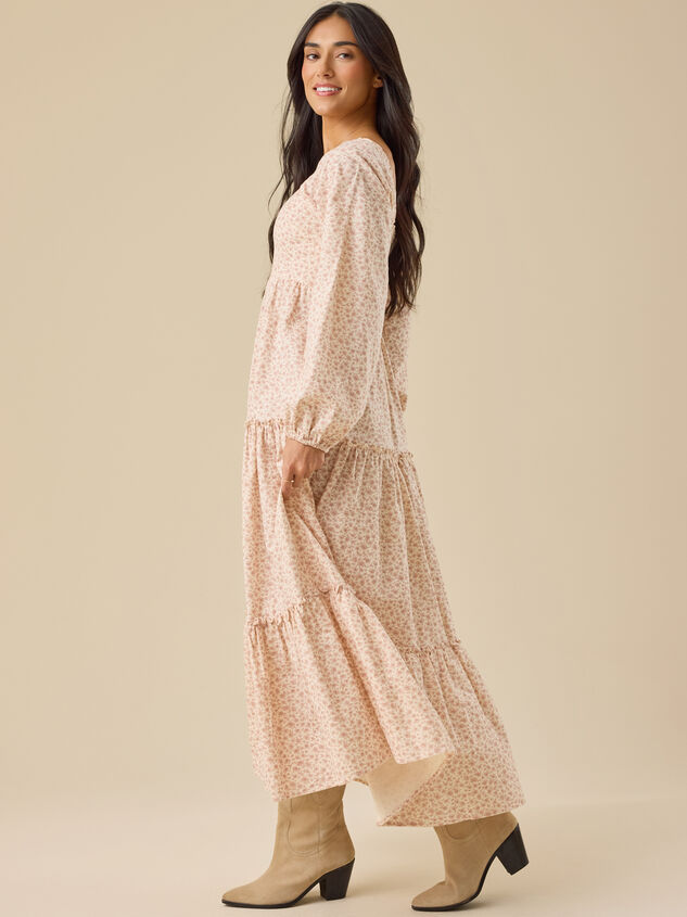 Nora Tiered Mama Dress Detail 4 - TULLABEE