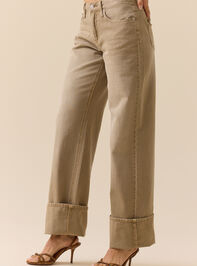 Baylee Cuff Jeans Detail 3 - TULLABEE