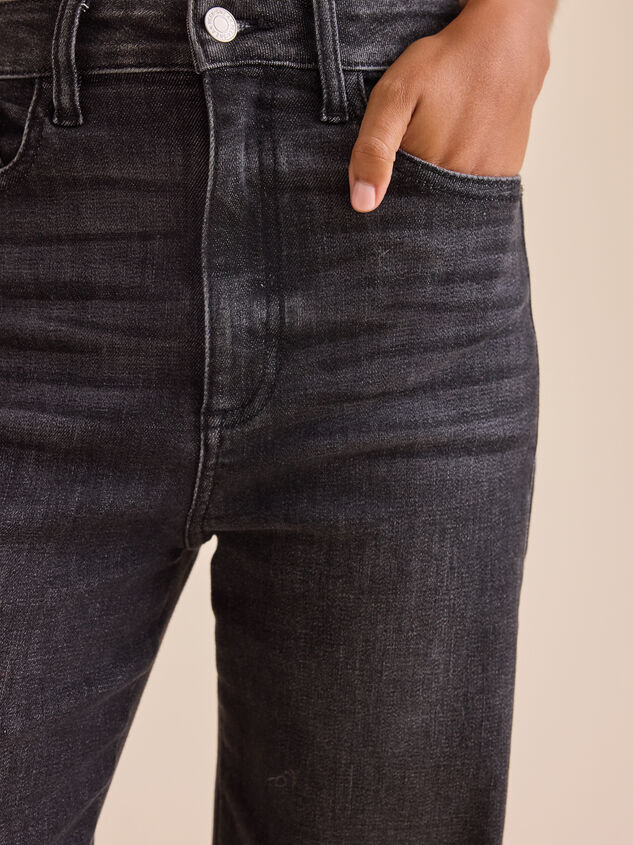 Rosanna High Rise Flare Jeans Detail 4 - TULLABEE