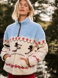 Ski Girl Sherpa Pullover - TULLABEE