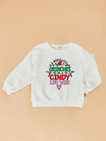 Be Cindy Lou Who Youth Pullover - TULLABEE