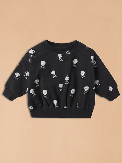 Crossbone Cutie Sweatshirt by Quincy Mae - TULLABEE