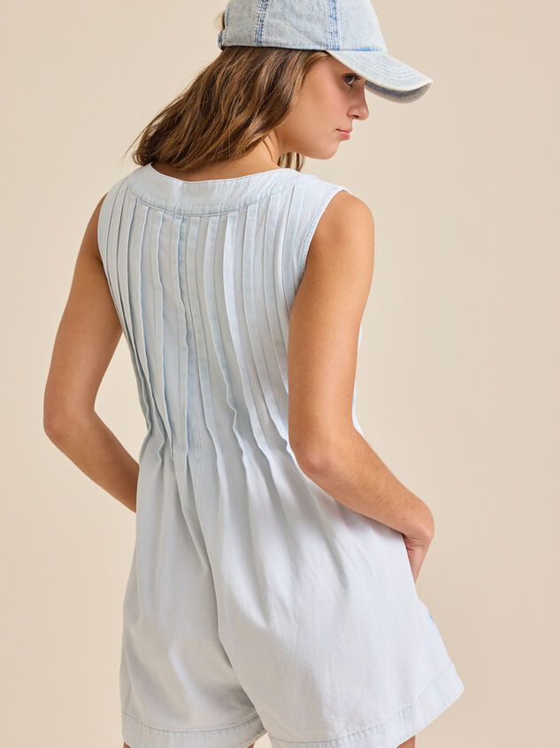 Evie Denim Romper Detail 3 - TULLABEE