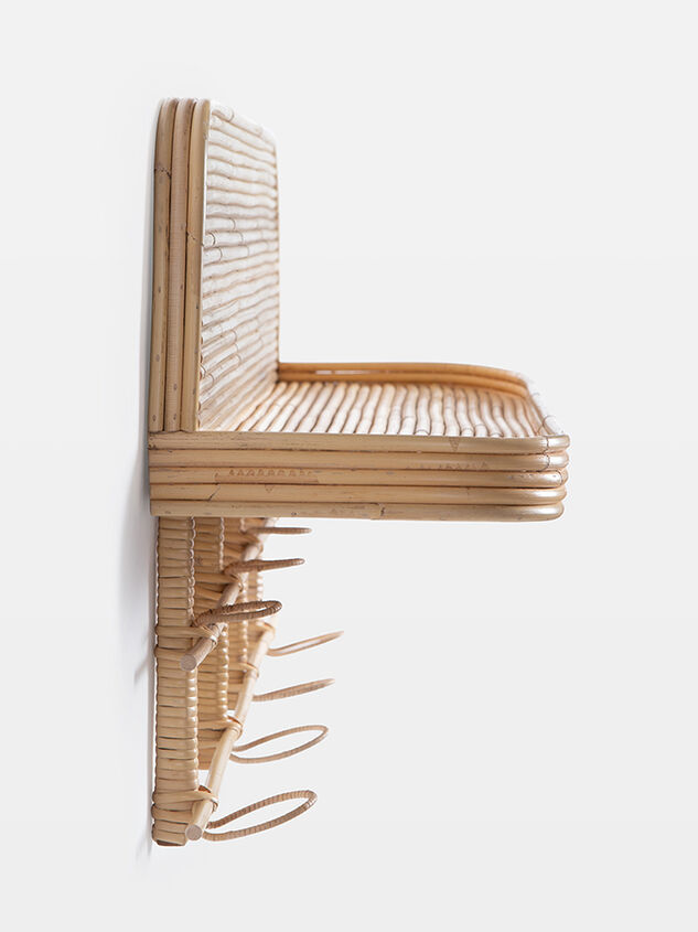 Brennan Rattan Wall Shelf Detail 4 - TULLABEE