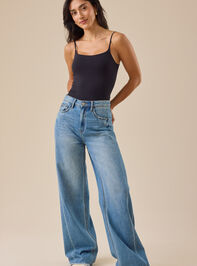 Everyday Seamless Solid Bodysuit Detail 4 - TULLABEE