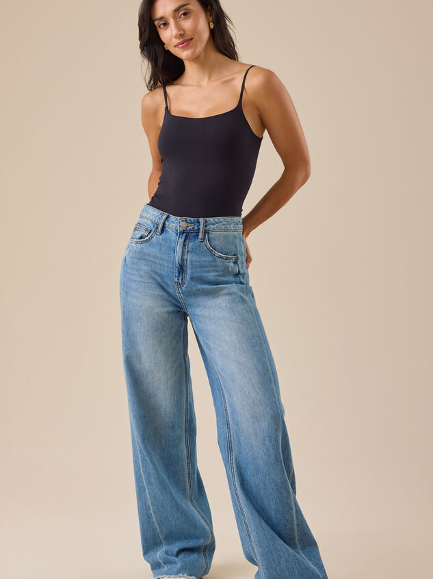 Everyday Seamless Solid Bodysuit Detail 4 - TULLABEE