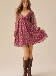 Dawysn Chiffon Mini Dress Detail 2 - TULLABEE