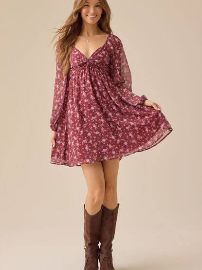Dawysn Chiffon Mini Dress - TULLABEE