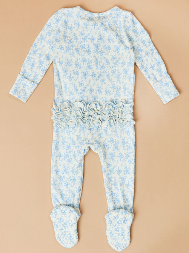 Romi Floral Ruffle Footie Detail 4 - TULLABEE